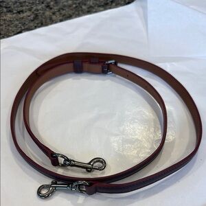 Oxblood Coach replacement Leather crossbody Strap with Gun metal  Hardware